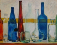 Glass collection 1 Oil on canvas
